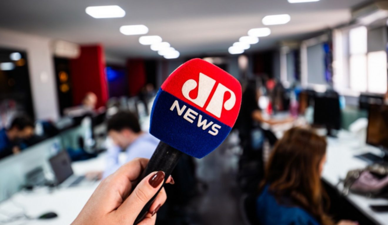 Microfone da rádio Jovem Pan News 