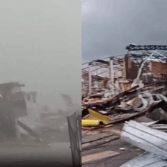 Temporal no Paraná provocou estragos em municípios, como Rio Branco do Iguaçu