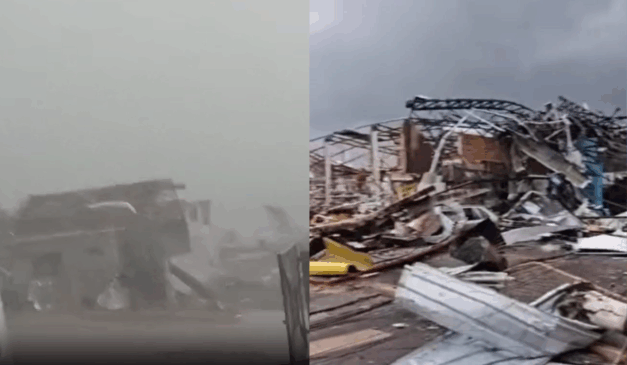 Temporal no Paraná provocou estragos em municípios, como Rio Branco do Iguaçu