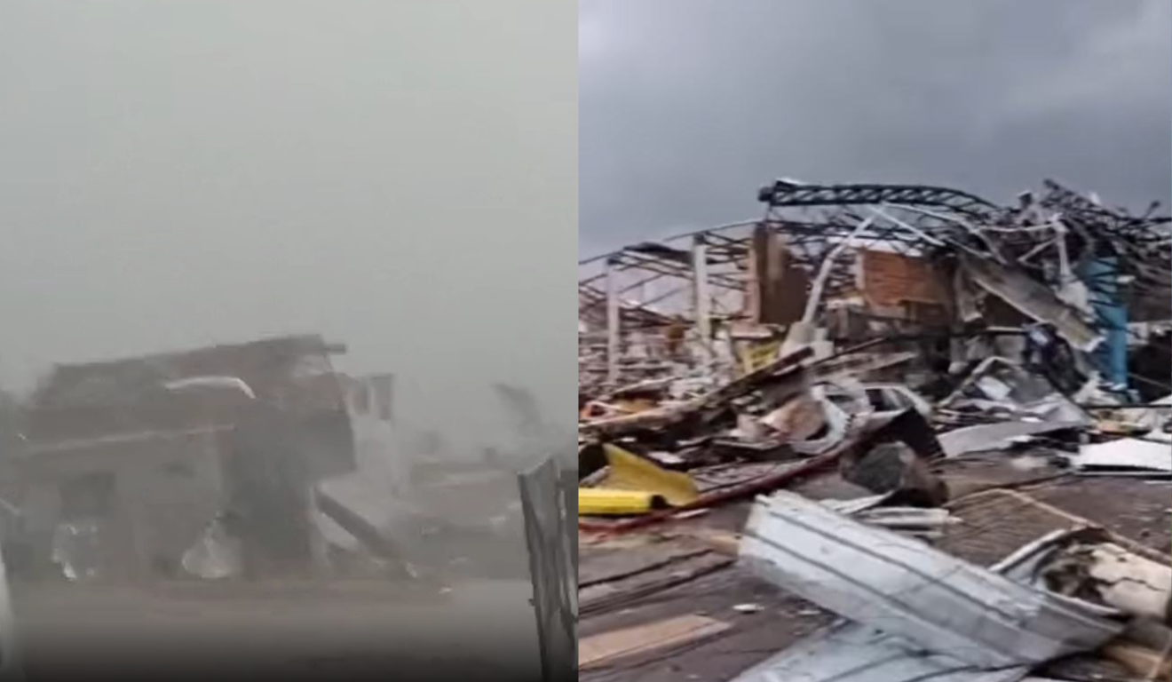 Temporal no Paraná provocou estragos em municípios, como Rio Branco do Iguaçu