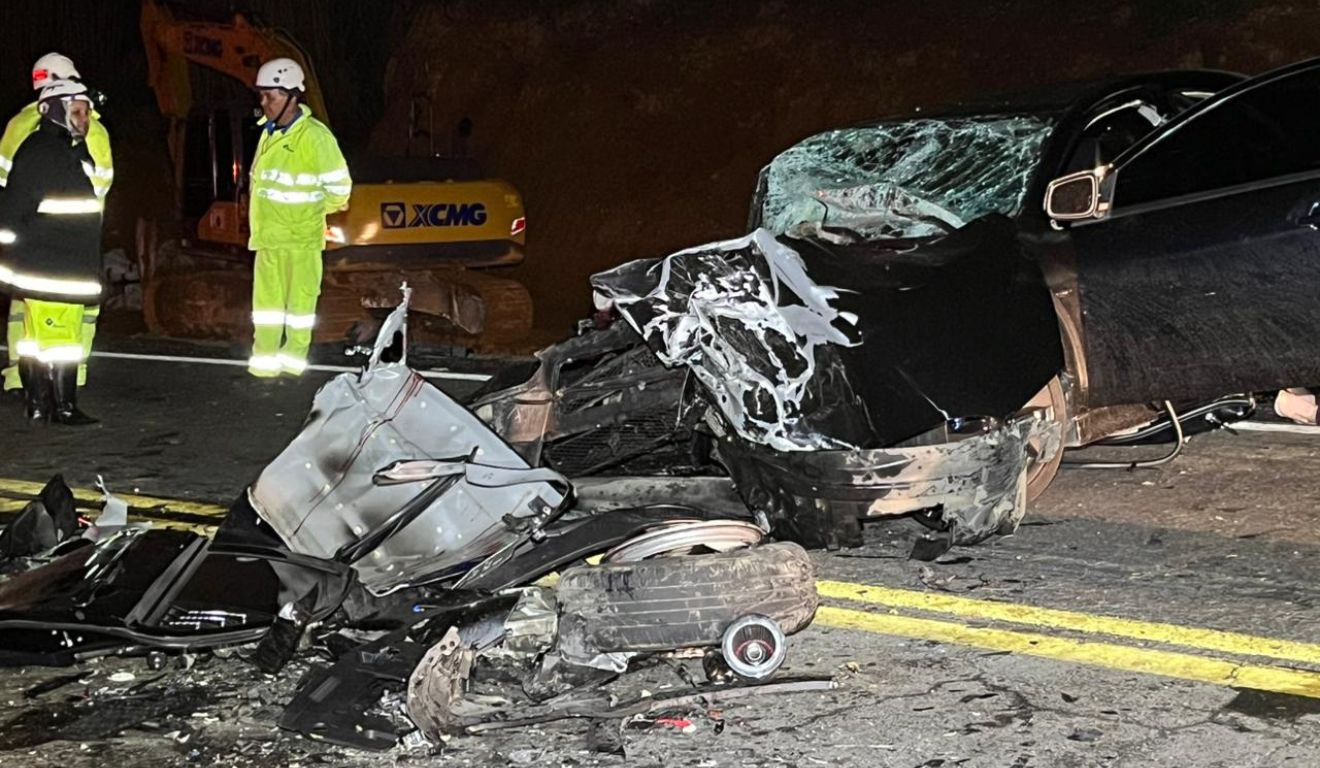 local do acidente onde o motorista bêbado invadiu a contramão 