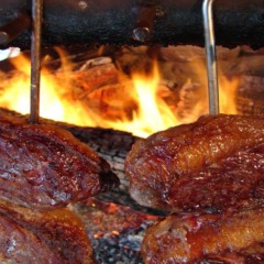 foto de picanha na brasa