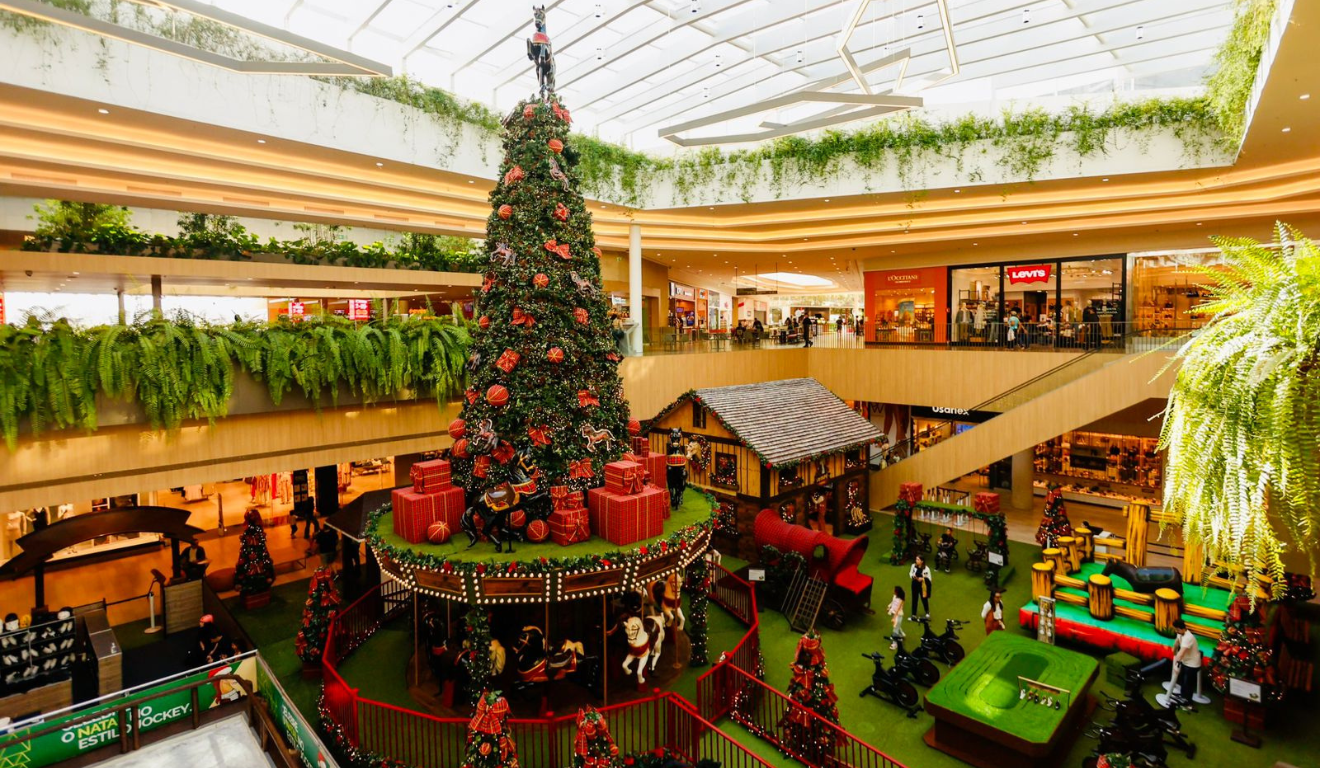 decoração de natal do jockey plaza shopping