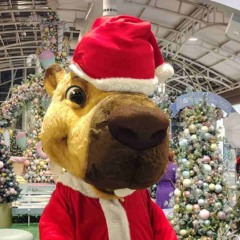 Fantasia de capivara natalina