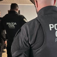 Policiais da PCPR em operação contra fraude na Sanepar