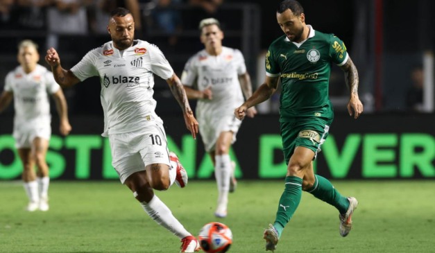 Último jogo entre Palmeiras e Santos ocorreu pelo Paulistão, em janeiro. (Foto: Cesar Greco/Palmeiras)