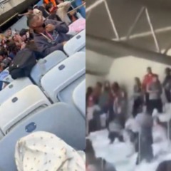 Vídeos na internet mostram a confusão generalizada nas arquibancadas do Mineirão