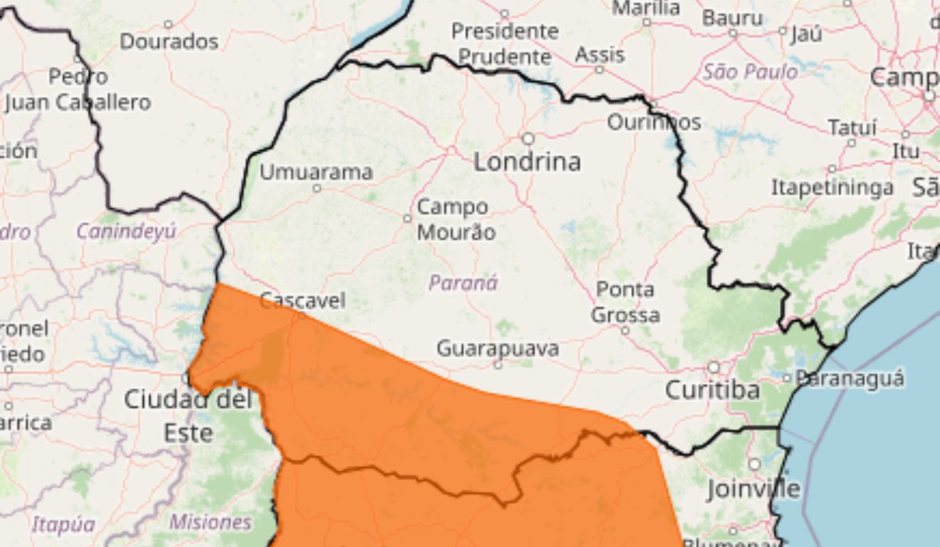 paraná alerta laranja
