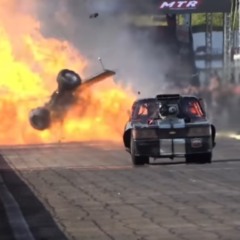 Frame de acidente com piloto paranaense em Arrancadão