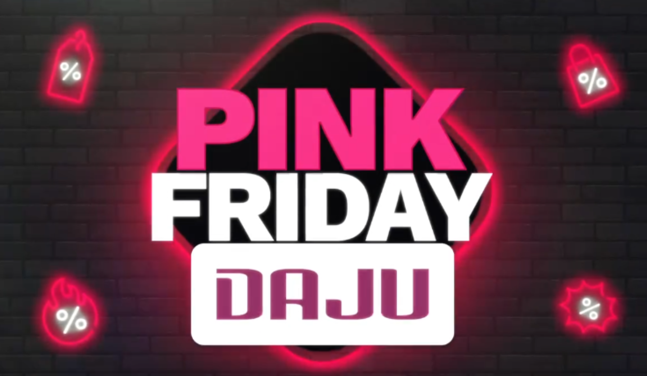 flyer de divulgação da pink friday daju 2025