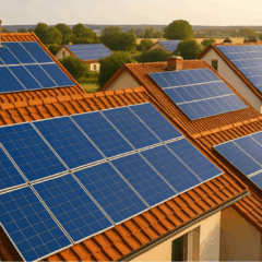 casas com placa de energia solar