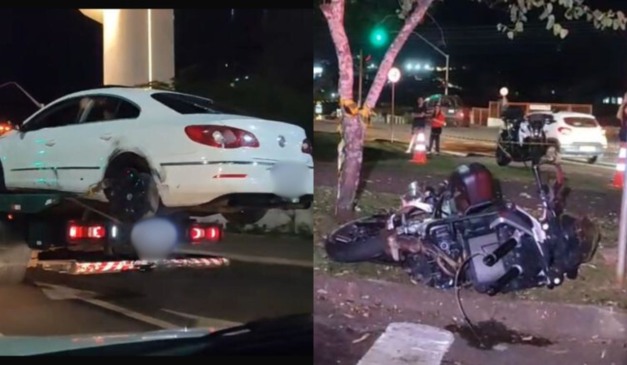 carro do suspeito envolvido na perseguição que o policial morreu