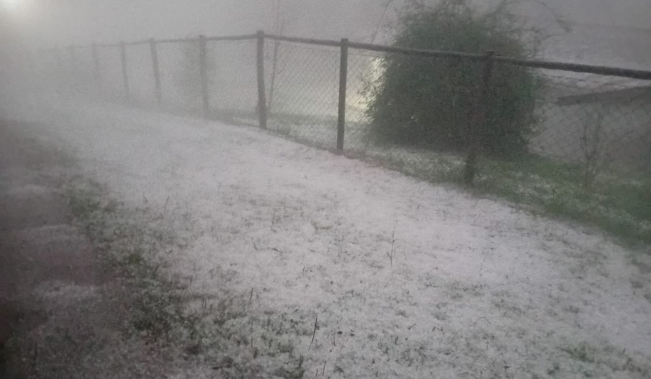 foto do granizo em Araucária