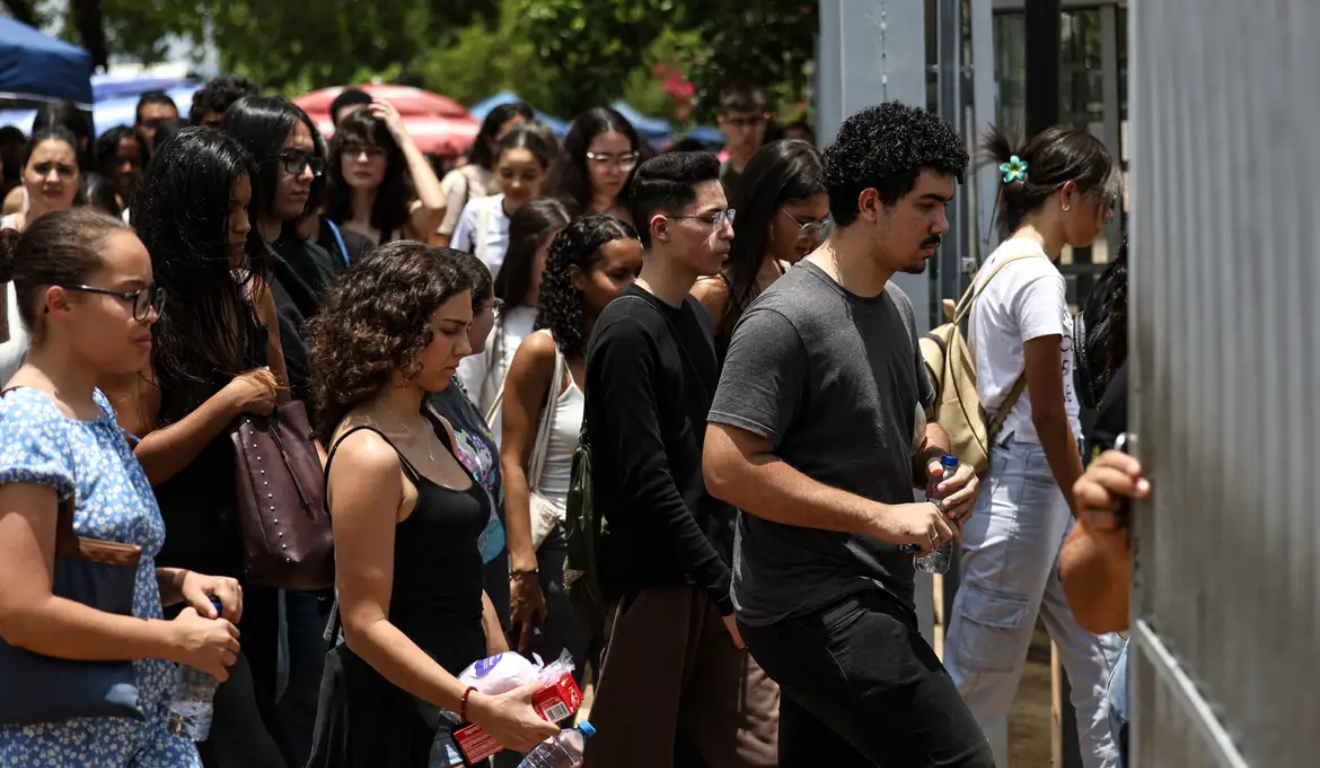 Imagem de inscritos para o Enem