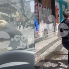 Renato Freitas brigando em Curitiba