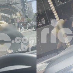 Deputado Renato Freitas em briga no Centro de Curitiba