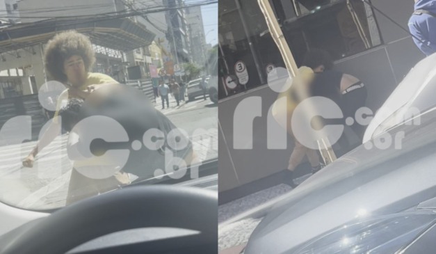 Deputado Renato Freitas em briga no Centro de Curitiba