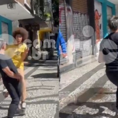 Momento da briga do deputado Renato Freitas