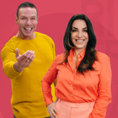 Cecilia Comel e Colemar Junio em arte de divulgação da Ric Friday