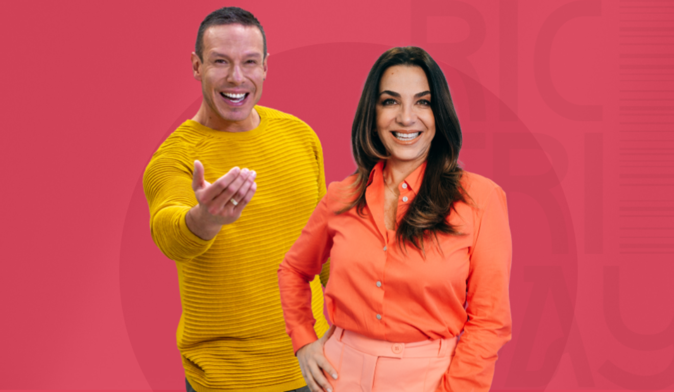 Cecilia Comel e Colemar Junio em arte de divulgação da Ric Friday