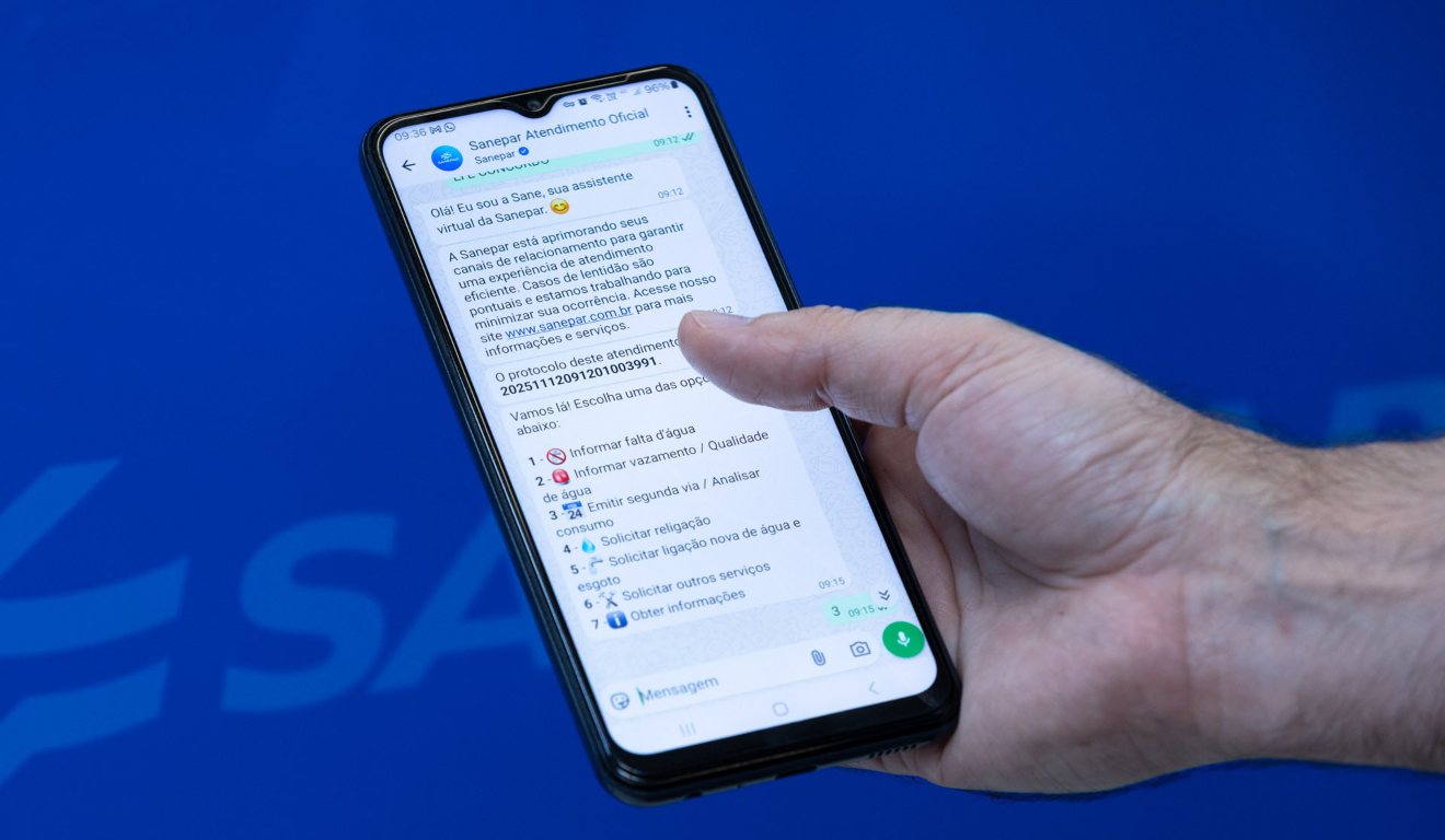 Sanepar lança canal de WhatsApp para renegociar dívidas atrasadas