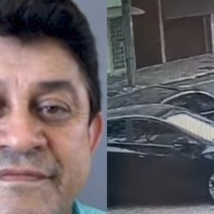 colagem com foto de Alcir Rosa de Oliveira morto atropelado após discussão de trânsito