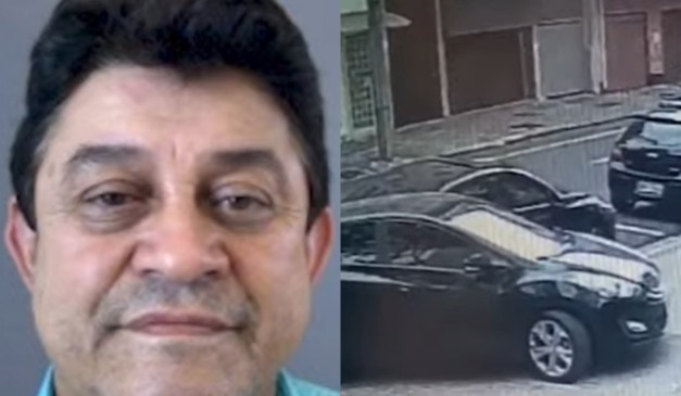 colagem com foto de Alcir Rosa de Oliveira morto atropelado após discussão de trânsito