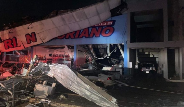 estragos após temporal no Oeste do Paraná