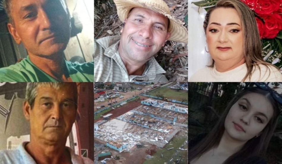 Conheça as vítimas do tornado no Paraná