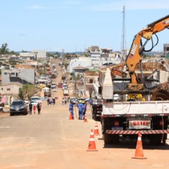 foto dos trabalhos de reconstrução realizados após tornado em Rio Bonito do Iguaçu