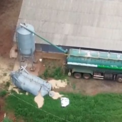 local onde o silo desabou o trabalhador caiu