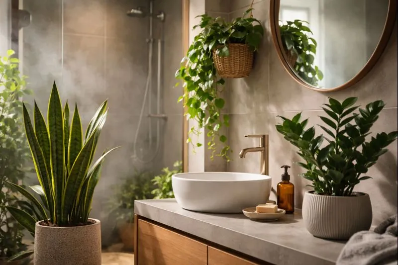 3 plantas para banheiro que gostam de umidade e baixa luminosidade