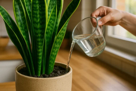 4 benefícios de usar água de cozimento de legumes na espada-de-são-jorge