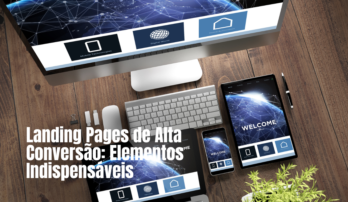 imagem gerada por ia para representar landing pages