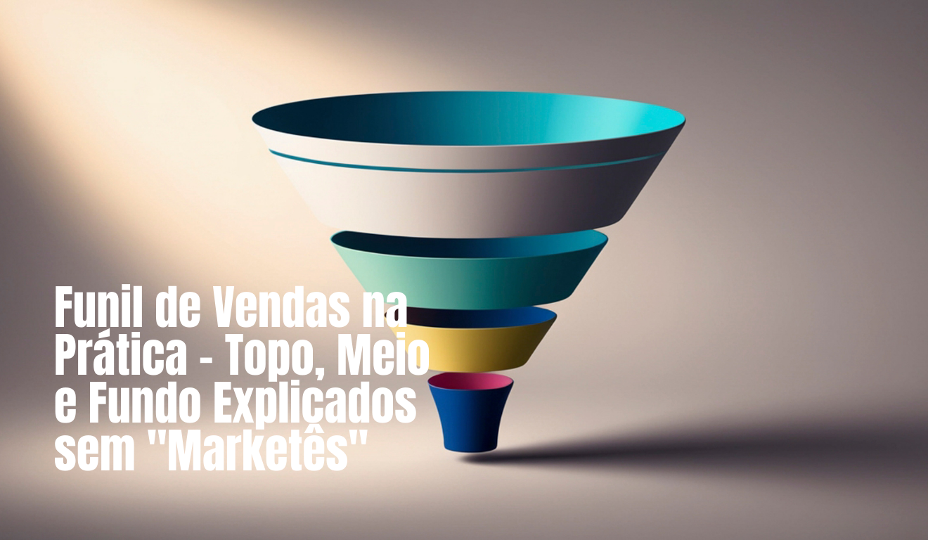imagem gerada por IA para falar de funil de vendas