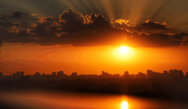 Nascer do Sol no Paraná; calor deve seguir na maior parte do estado