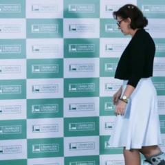 Carla Zambelli, durante entrevista na Câmara dos Deputados; deputada teve perda do mandato determinada por Alexandre de Moraes