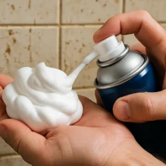 Como usar espuma de barbear na parede da cozinha para derreter gordura