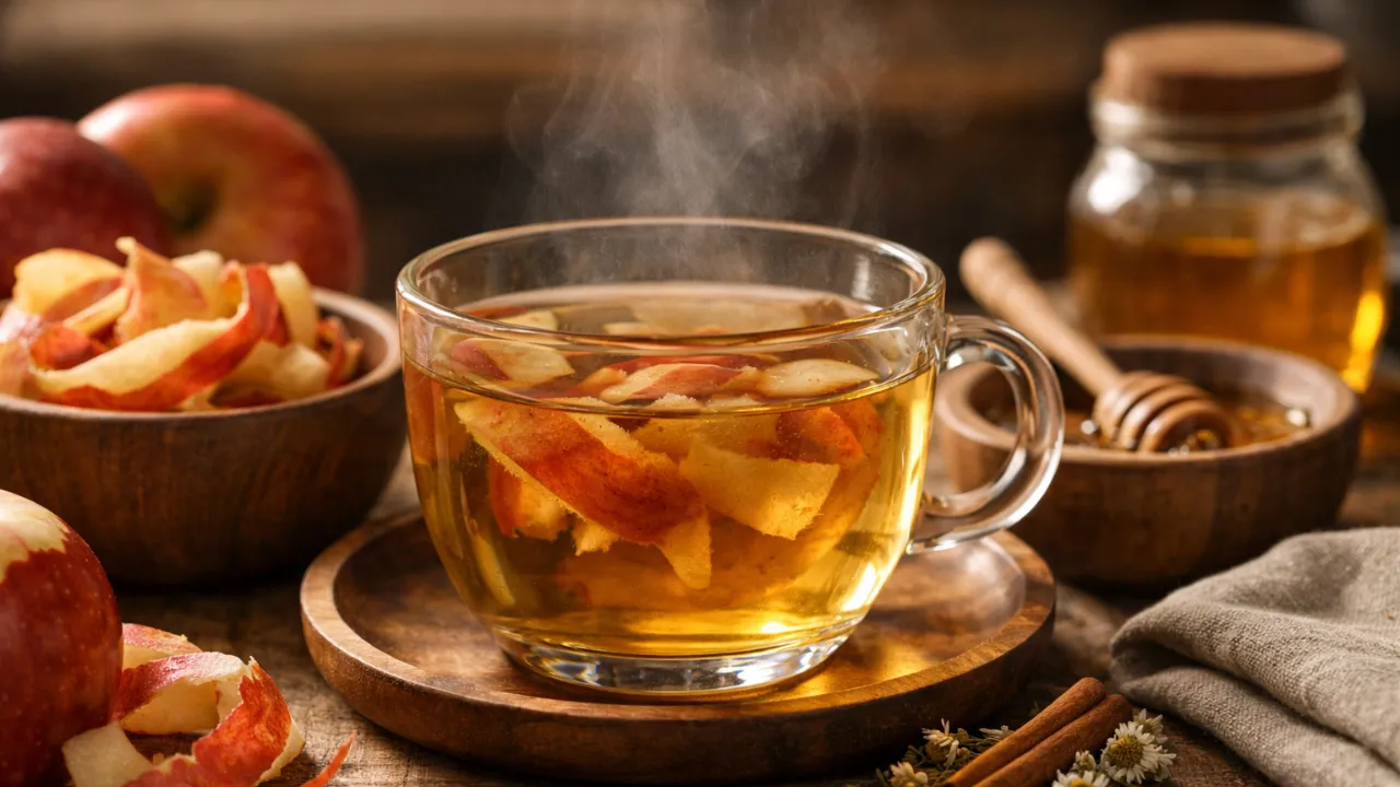 Como usar o chá de casca de maçã para acalmar o estômago e reduzir azia