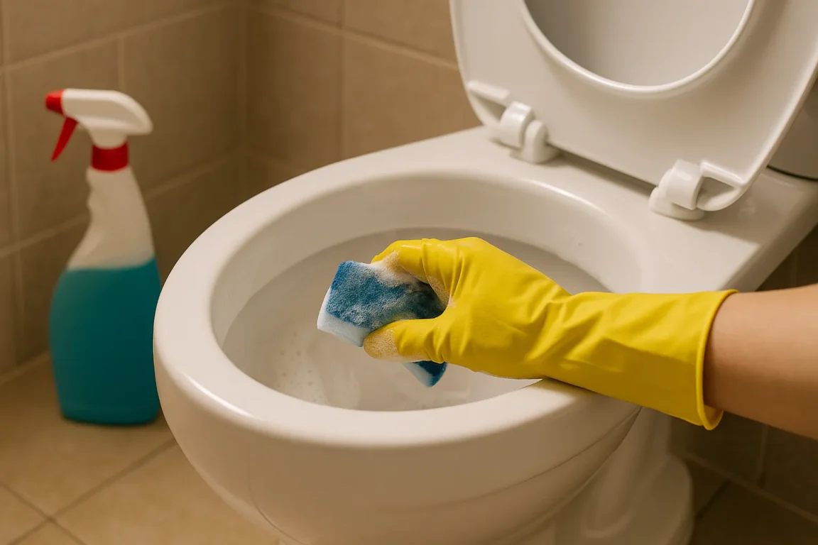 Descubra se você está usando produto demais na limpeza do banheiro e como isso piora o resultado