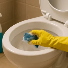 Descubra se você está usando produto demais na limpeza do banheiro e como isso piora o resultado