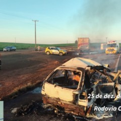 motorista morre carbonizado PR-323