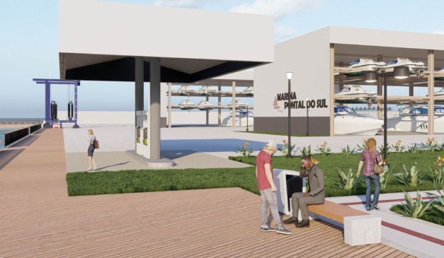 Maquete de como será a Marina de Pontal do Paraná, no Litoral do Estado