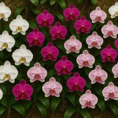 Monte uma parede de orquídeas perfeita