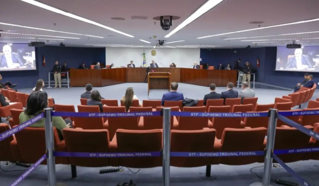 Plenário do STF, no qual cinco réus da trama golpista foram condenados.