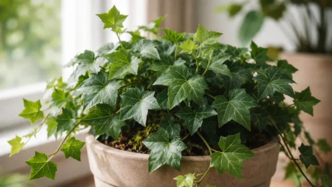 Sua hedera helix vai enfrequecer aos poucos quando a umidade sai do equilíbrio