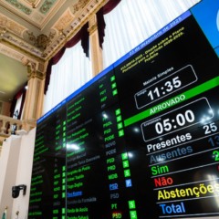 Placar da votação do PPA na Câmara Curitiba; Projeto da Prefeitura avançou em primeiro turno