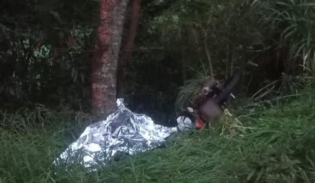 foto de pós acidente na br-484