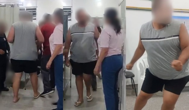 Homem agride funcionária do Hospital Santa Julia, em Bocaiúva do Sul, com soco