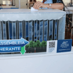 maquete da assembleia itinerante, da Alep